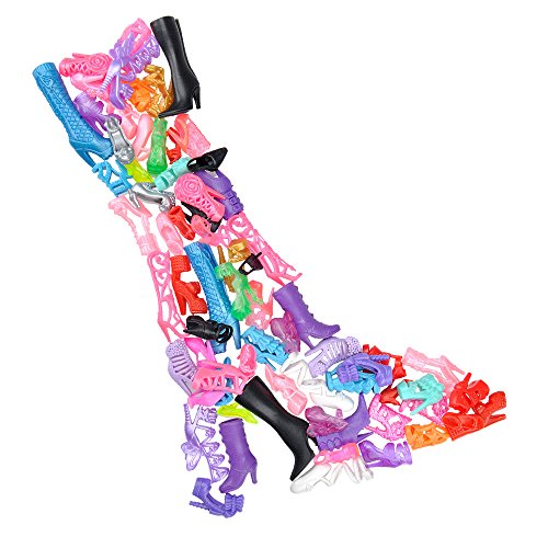 Barbie Doll Shoes Rack with 20 High Heels