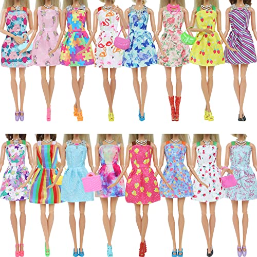 32 pcs Doll Clothes & Accessories Set for Barbie