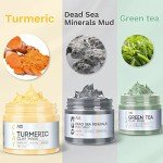 Vegan Turmeric & Green Tea Face Mask Set