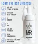 Gentle Vegan Eyelash Extension Shampoo and Brush
