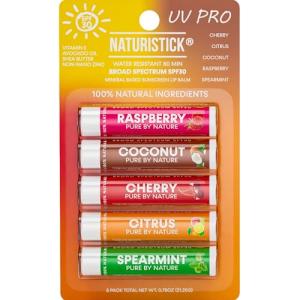 Naturistick Vegan SPF 30 Lip Balm 5-Pack