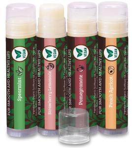 Earth's Daughter Vegan Lip Balm 4-Pack - Assorted Flavors