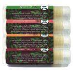 Earth's Daughter Vegan Lip Balm 4-Pack - Assorted Flavors