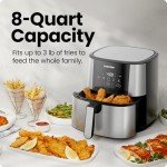 XL 8-Qt Touch Screen Air Fryer for Families