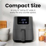 CHEFMAN 2 Qt Compact Digital Air Fryer - Grey