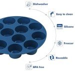 Webake Silicone Mini Muffin Pan Set, 12-Cavity