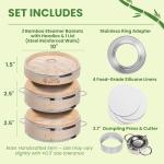10 Inch 2 Tier Bamboo Steamer Kit