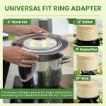 10 Inch 2 Tier Bamboo Steamer Kit