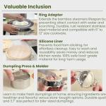 10 Inch 2 Tier Bamboo Steamer Kit