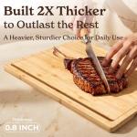 Bamboo Cutting Board Set - Wood Kitchen Boards