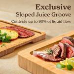 Bamboo Cutting Board Set - Wood Kitchen Boards