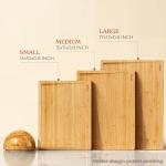 Bamboo Cutting Board Set - Wood Kitchen Boards