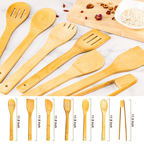 Eisinly 7-Piece Nonstick Bamboo Cooking Utensils Set