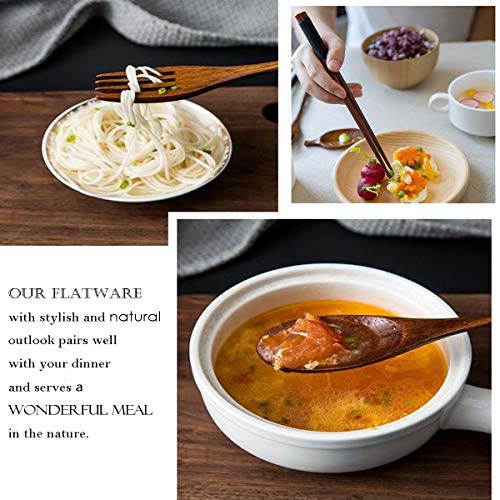 9-Piece Bamboo Cutlery Set with Travel Case