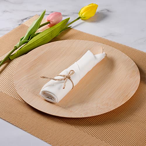 Biodegradable Bamboo Cutlery Set with Pre Rolled Napkins