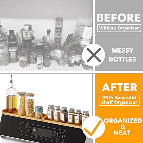 Bamboo Stove Top Magnetic Shelf – Kitchen Organizer