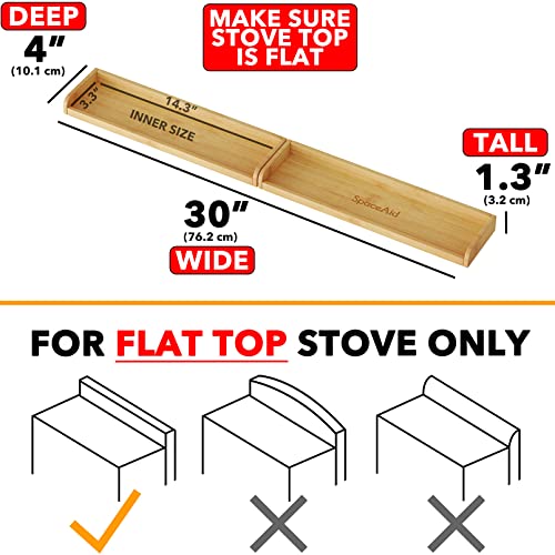 Bamboo Stove Top Magnetic Shelf – Kitchen Organizer