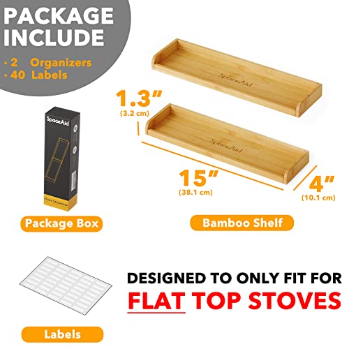 Bamboo Stove Top Magnetic Shelf – Kitchen Organizer