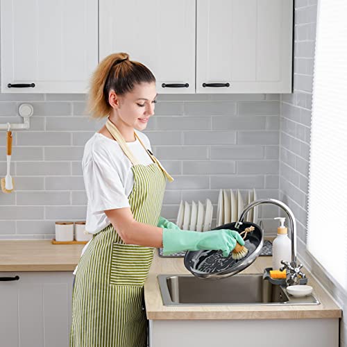 Subekyu Bamboo Kitchen Scrub Brush Set