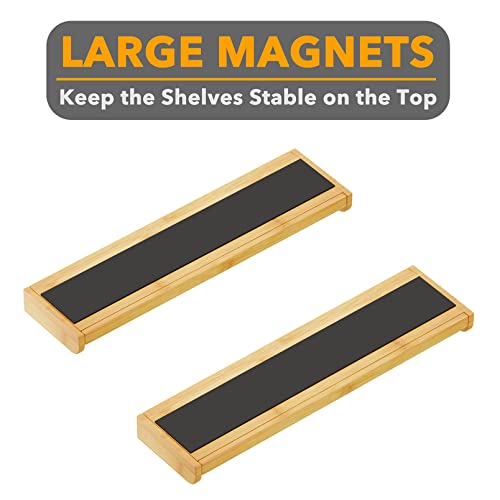 Bamboo Stove Top Magnetic Shelf – Kitchen Organizer