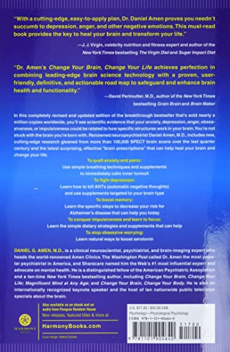 Change Your Brain, Change Your Life (Revised and Expanded): The Breakthrough Program for Conquering Anxiety, Depression, Obsessiveness, Lack of Focus, Anger, and Memory Problems by Harmony