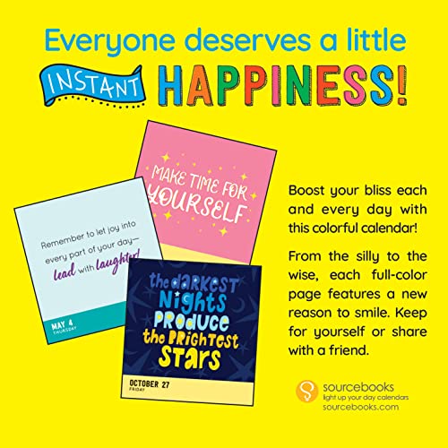 2023 Instant Happy Notes Boxed Calendar: 365 Reminders to Smile and Shine! (Daily Motivational Desk Gift) (Inspire Instant Happiness Calendars & Gifts) by Sourcebooks