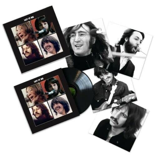 Let It Be - Exclusive Limited Edition Black Colored Vinyl LP (Includes 4 Collectible Prints) by Capitol Records.