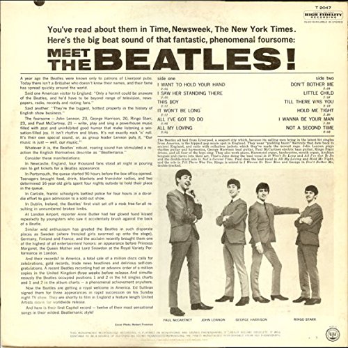 The Beatles: Meet the Beatles (12" 33 rpm) Vinyl RecordÂ # T 2047 Mono Version (1964) by 