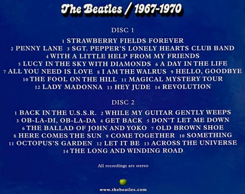 "Red & Blue" The Beatles Collection - 1962-1966 / 1967-1970 - 54 Tracks by Capitol Records