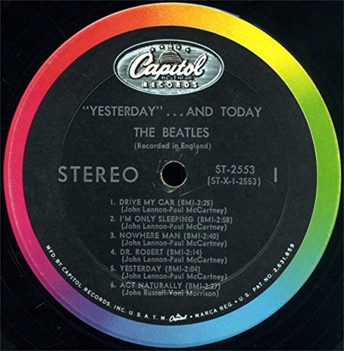 The Beatles: Yesterday and Today (12" 33 rpm) Vinyl RecordÂ ST-2553 ( ST-X-I-2553 ) (ORIGINAL RAINBOW LABEL) GOLD AWARD from Capitol Records, Inc.