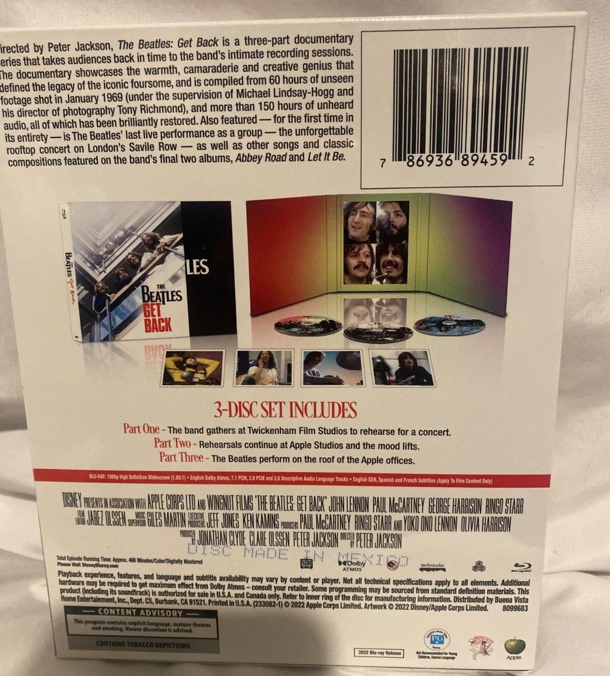 The Beatles Get Back Blu Ray Collector's Set