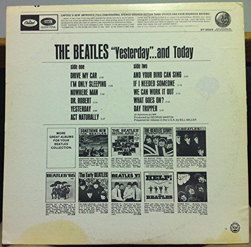 THE BEATLES YESTERDAY & TODAY vinyl record by APPLE RECORDS