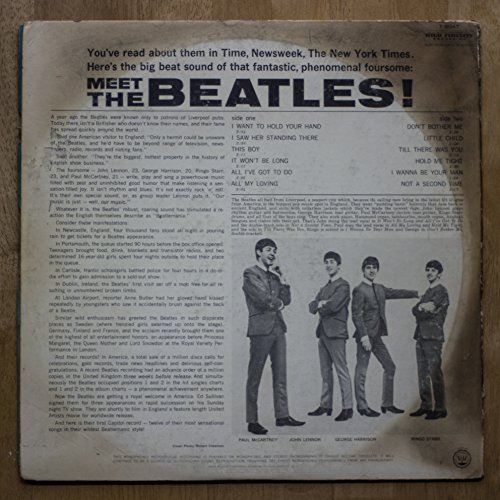 THE BEATLES MEET THE vinyl record by CAPITOL RECORDS / RECORD CLUB
