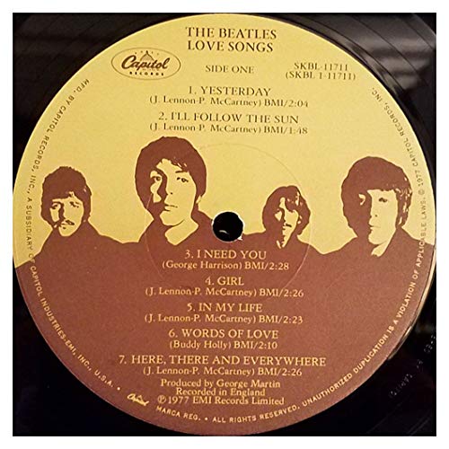 The Beatles - Love Songs - Lp Vinyl Record from Capitol Records