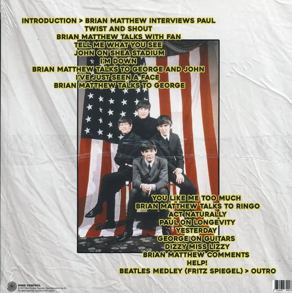 45vinyl THE BEATLES RAIN OR SHINE! 1965 US TOUR FM BROADCAST (NEW SEALED 500 COPIES LTD EDITION LP) by MIND CONTROL RECORDS