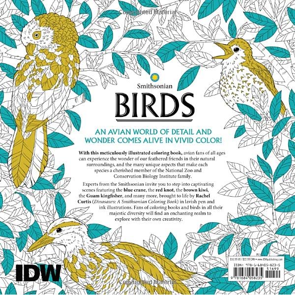 Smithsonian Birds Coloring Book for Everyone