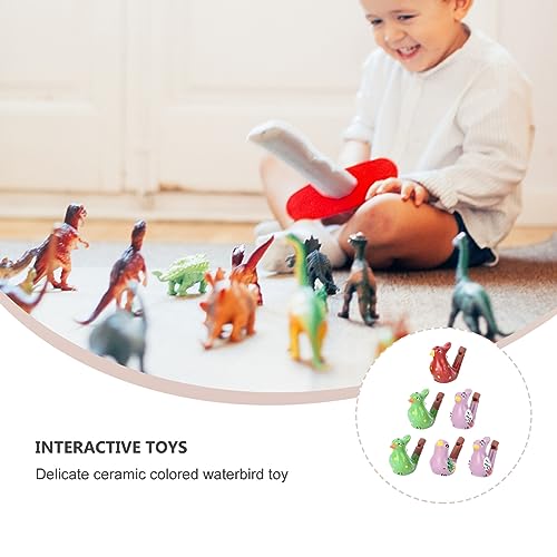 6 Pack Ceramic Bird Call Whistles for Kids