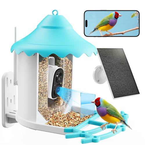 Smart Bird Feeder Camera with 135° HD View