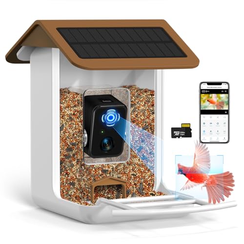 Smart Bird Feeder Camera with AI and HD Video