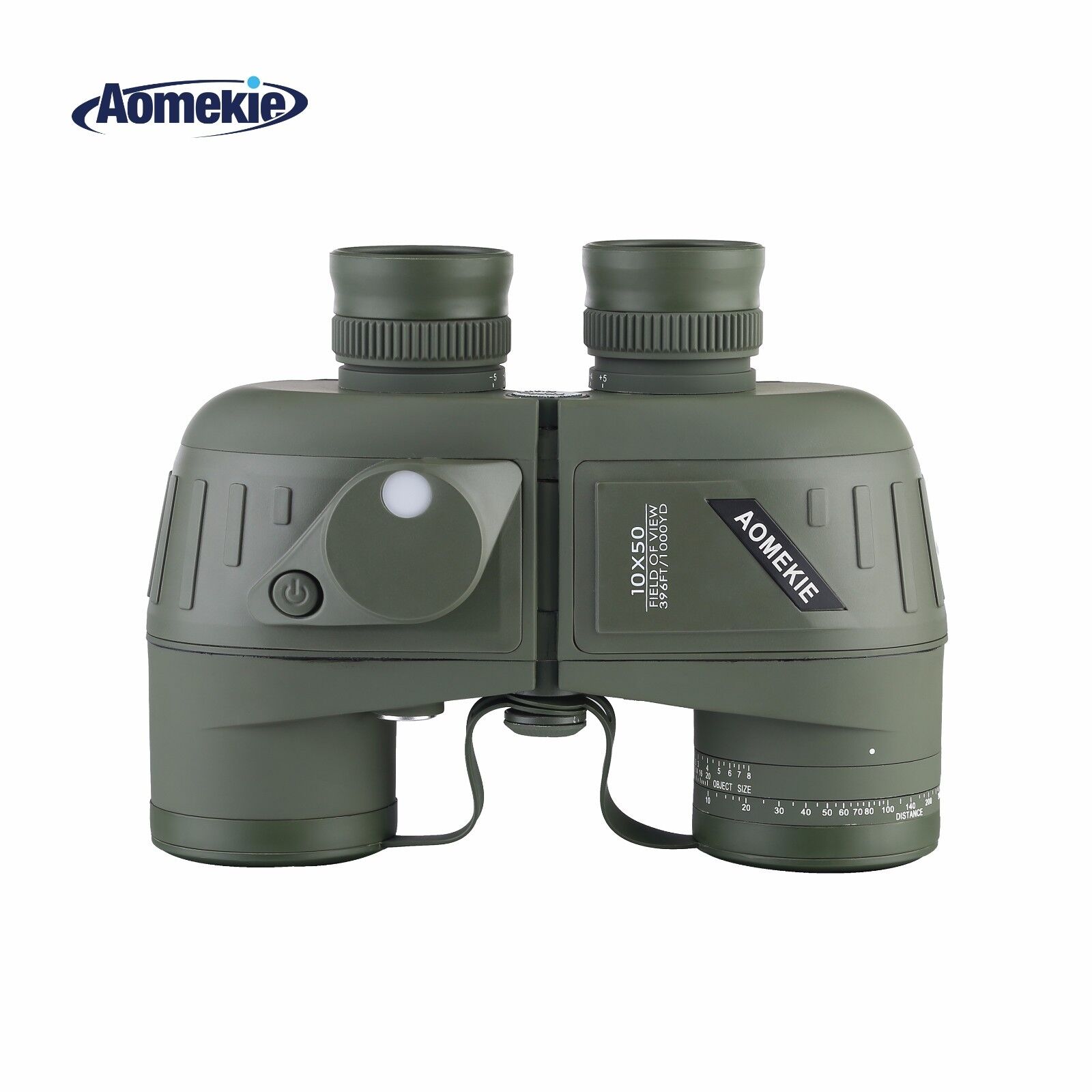10X50 Waterproof Binoculars with Rangefinder Compass