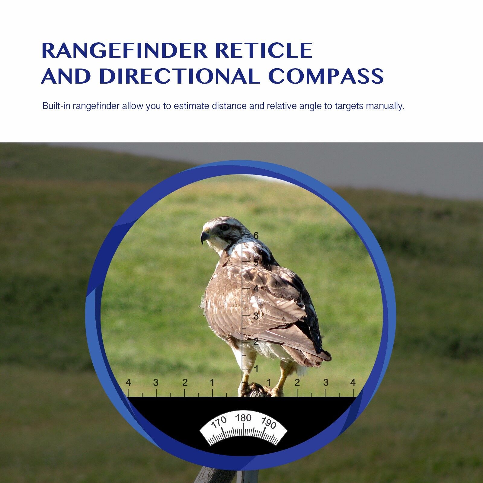 10X50 Waterproof Binoculars with Rangefinder Compass