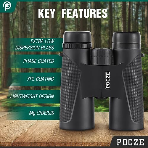 Lightweight 12x42 Waterproof Binoculars for Bird Watching