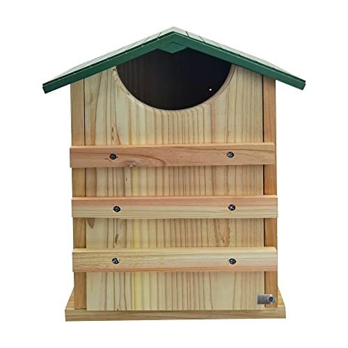 Handmade Cedar Screech Owl House with Mounting Screws