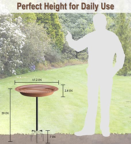 5-Prong Base Bird Bath with Detachable Bowl