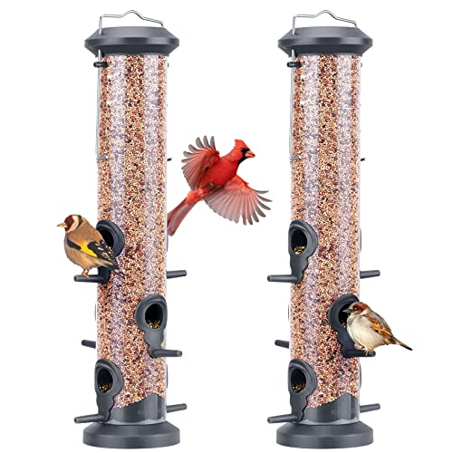 Kingsyard 2X Bird Feeder with 6 Perches