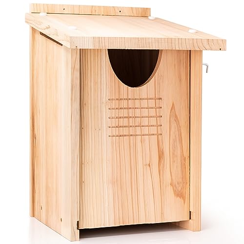 Large Cedar Owl House - Weatherproof Nesting Box
