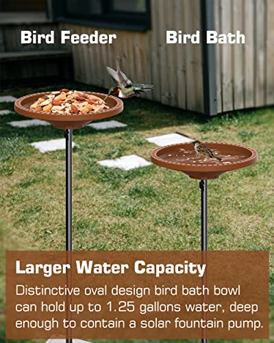 Detachable Heavy Duty Outdoor Bird Bath Bowl