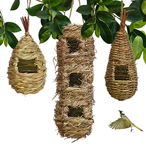 Cozy Hand-Woven Eco-Friendly Bird Nesting Hut