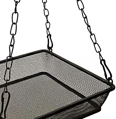 Metal Mesh Hanging Bird Feeder Tray