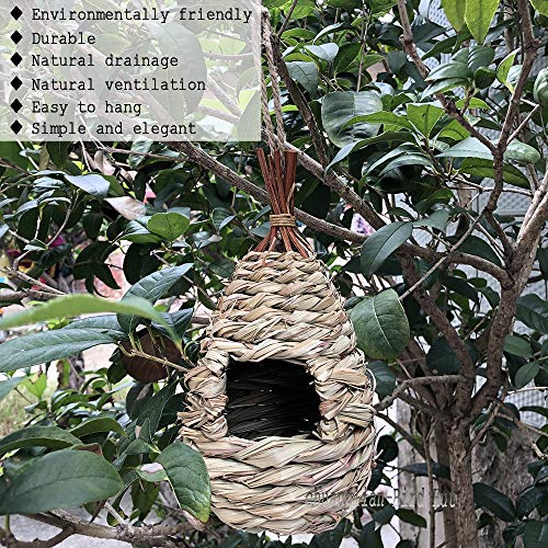 Cozy Hand-Woven Eco-Friendly Bird Nesting Hut